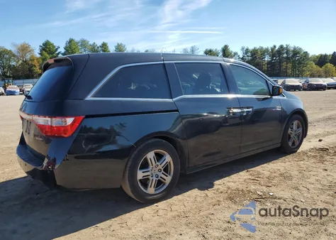 2011 Honda Odyssey Touring from USA, damaged, VIN 5FNRL5H96BB055846